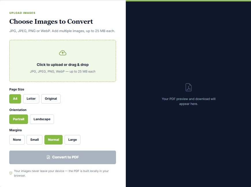 How to Convert Images to PDF Online for Free